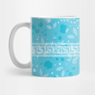 Santorini Greece pattern #17 Mug